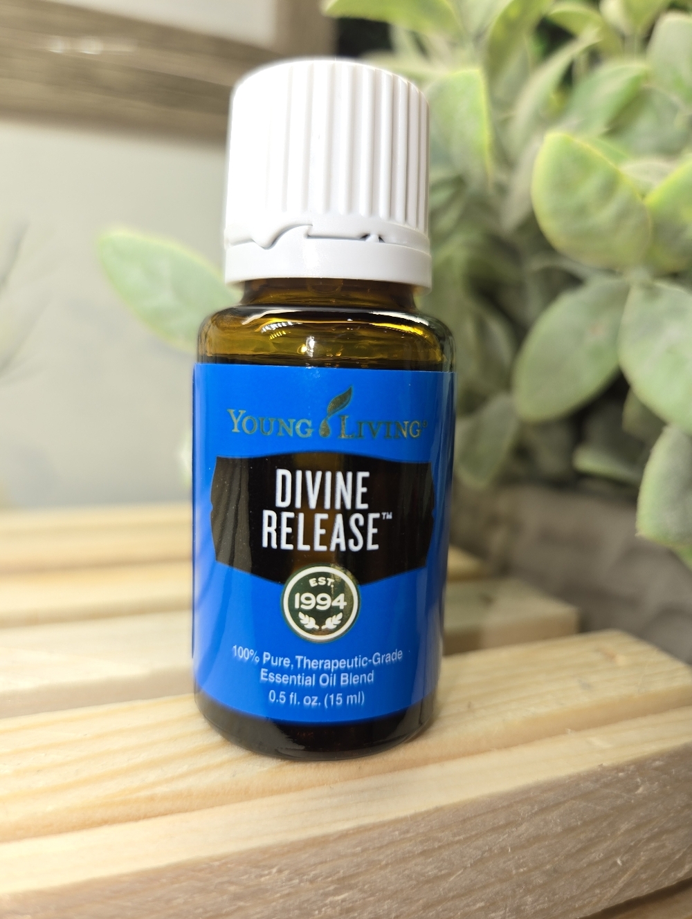New unopened 15 ml bottle of‎ young living Divine Release  essential oil blend.